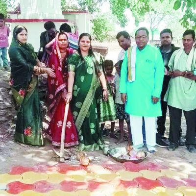 जिपं उपाध्यक्ष ने की तालाब सौंदर्यकरण का भूमिपूजन