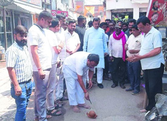सडक़ नवीनीकरण, शिवरतन शर्मा ने किया भूमिपूजन