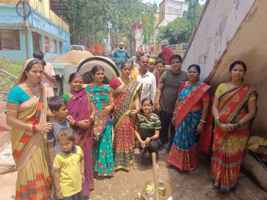 सीसी सडक़ निर्माण का भूमिपूजन