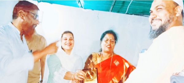 हाजियों का इस्तकबाल व प्रतिभावानों का सम्मान