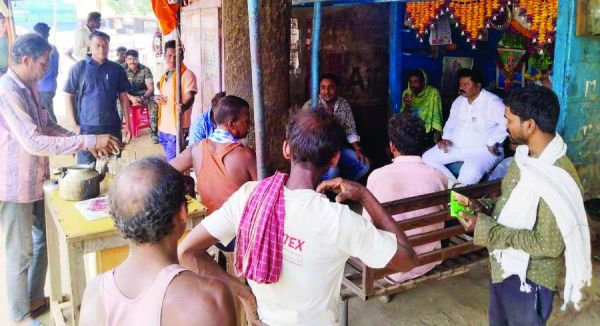 केशकाल मजदूर हमाल संघ से विधायक संतराम ने की मुलाकात