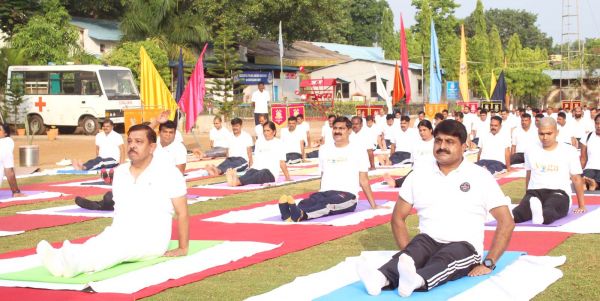 80वीं बटालियन सीआरपीएफ ने मनाया अंतरराष्ट्रीय योग दिवस