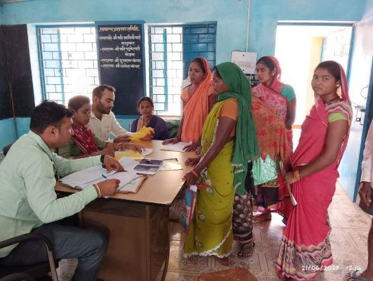 जंवरगांव व लीलर में श्रम पंजीयन शिविर