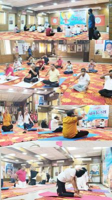 शक्ति केंद्र तक पहुंचा योग जागरूकता अभियान