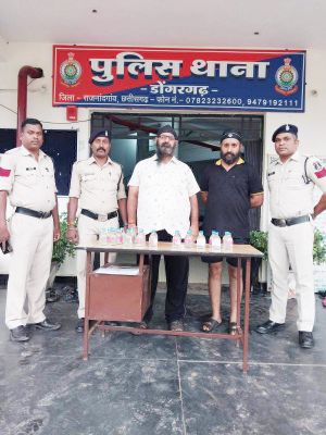अवैध शराब के साथ दो आरोपी पकड़ाए