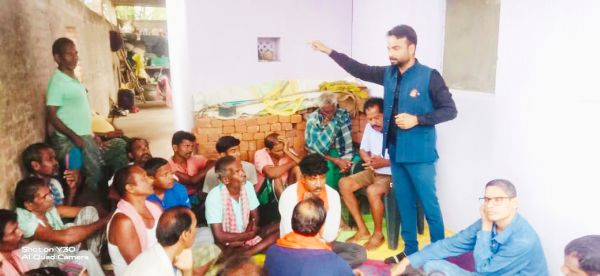 भाजपा नेता ने लगाई  किसान चौपाल