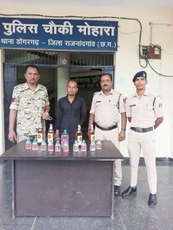 अवैध रूप से शराब बिक्री, आरोपी पकड़ाया
