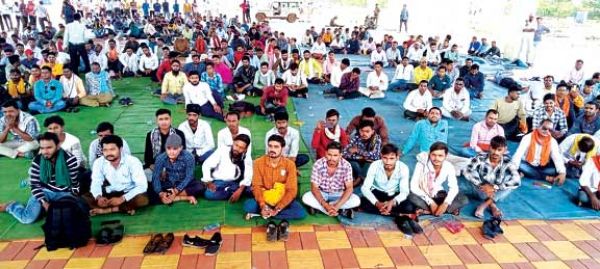 विद्युत मंडल के आंदोलनकारियों का आप पार्टी ने समर्थन किया