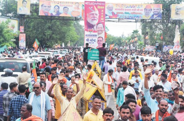 भाजपा का बड़ा आयोजन, जन सैलाब से सडक़ों पर जाम