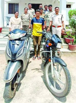 दुपहिया चोरी, गिरफ्तार