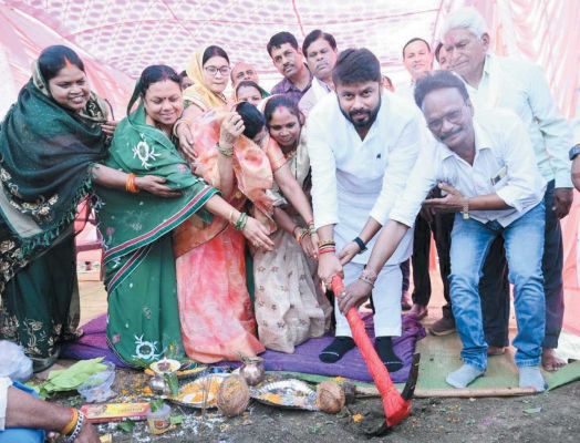 भिंभौरी में नवीन उप तहसील कार्यालय भवन का विधायक ने किया भूमिपूजन