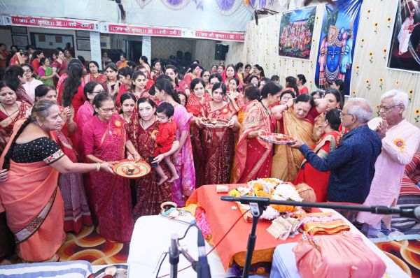 महाजनबाड़ी में श्री रास पंचाध्याय कथा पारायण यज्ञ प्रारंभ