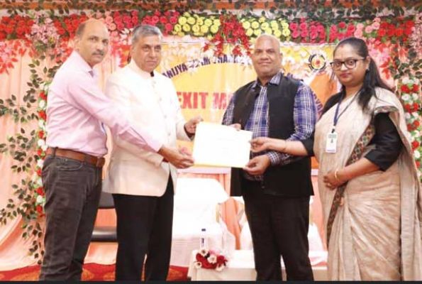 विप्र कॉलेज को नैक के दूसरे चरण के मूल्यांकन में मिला ‘बी’ ग्रेड