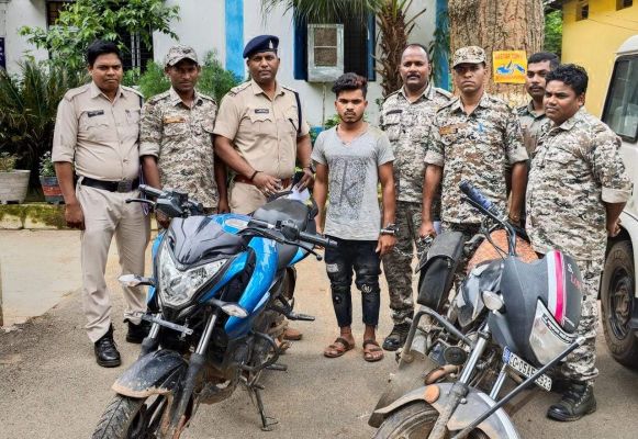 बाइक चोरी का एक आरोपी गिरफ्तार, एक फरार