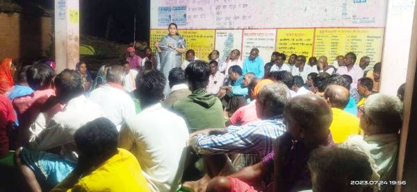 बागद्वार में छन्नी साहू ने लगाई जनचौपाल