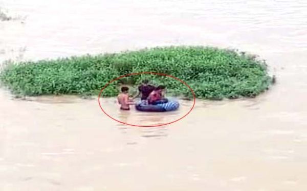 महानदी पुल से महिला ने लगाई छलांग, एसडीआरएफ की टीम  ने सुरक्षित बाहर निकाला