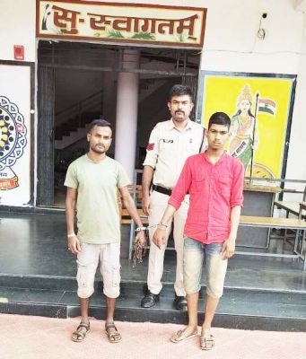 मवेशी तस्करों से 10 मवेशी बरामद, 2 गिरफ्तार