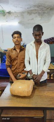 गांजा बेच रहे दो गिरफ्तार, 50 हजार का गांजा जप्त