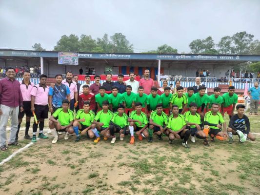 विद्यालयीन स्तर प्रोत्साहन कप फुटबॉल स्पर्धा शुरू
