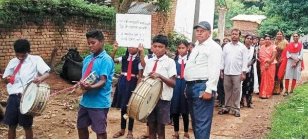 गोरेगांव में निकाली मतदाता जागरूकता रैली