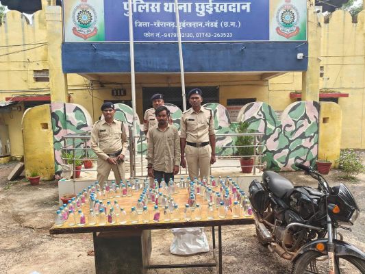 शराब तस्करी, 104 पौवा के साथ एक आरोपी पकड़ाया