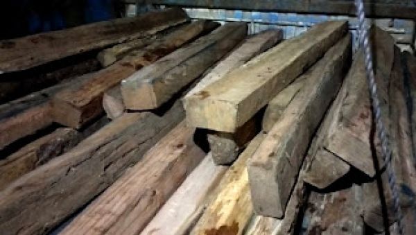 साल चिरान समेत वाहन जब्त