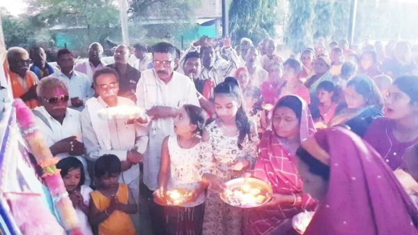 साहू समाज ने की राजिम माता की महाआरती