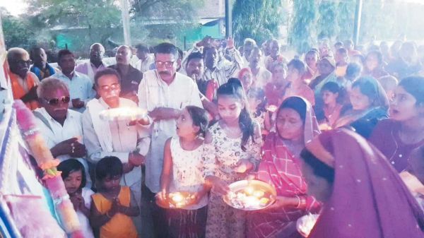 साहू समाज ने की राजिम माता की महाआरती