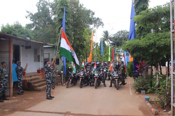 80 बटालियन सीआरपीएफ ने मानाया आजादी का अमृत महोत्सव में हर घर तिरंगा कार्यक्रम