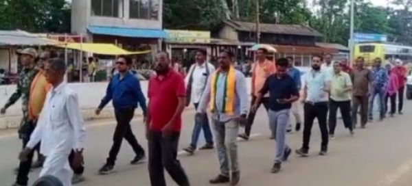 विभाजन विभाषिका स्मृति दिवस, भाजपाइयों ने निकाली मौन रैली