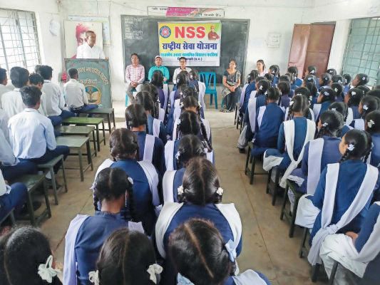 राष्ट्रीय सेवा योजना इकाई के स्वयंसेवकों का कार्यशाला