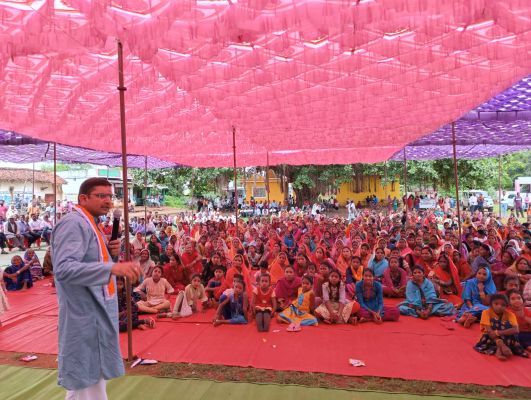 आमगांव में केंद्रीय बैंक अध्यक्ष नवाज ने नवीन धान खरीदी केंद्र का किया भूमिपूजन