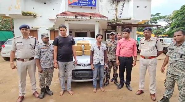 42 किलो गांजा संग 2 तस्कर बंदी