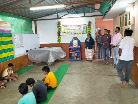बालक-बालिका गृह का निरीक्षण 