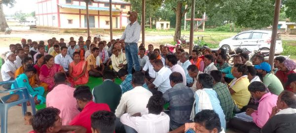 सामाजिक जनगणना फॉर्म जमा करने अंदकुरी गांडा समाज की बैठक 