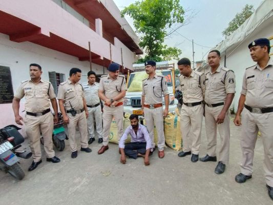 फिर पकड़ाया ओडिशा का 112 किलो गांजा