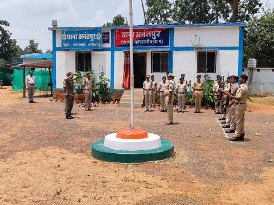 एसपी ने थाना अनंतपुर का  किया वार्षिक निरीक्षण