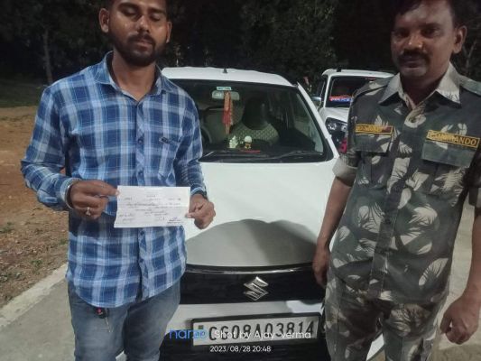 नशे में कार ड्राइविंग,  चलानी कार्रवाई