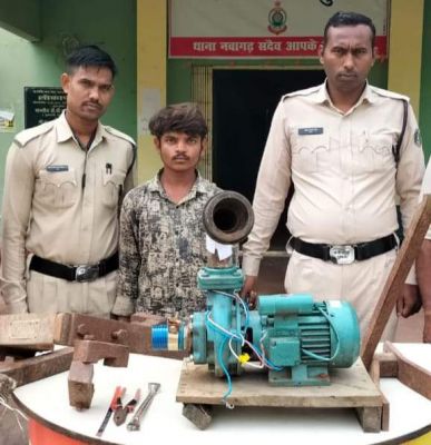 ट्रैक्टर का सामान चोरी करने वाला आरोपी गिरफ्तार 