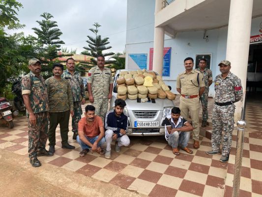 गांजा तस्करी के 2 मामले, साढ़े 8 लाख का गांजा संग 6 गिरफ्तार