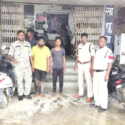 लैलूंगा एसबीआई में सेंधमारी  की कोशिश, 2 आरोपी गिरफ्तार