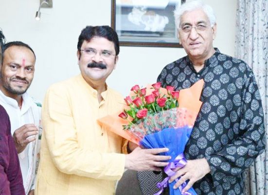 उपमुख्यमंत्री का विधायक ने किया स्वागत
