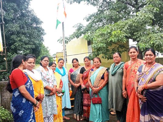 महिला कांग्रेस के स्थापना दिवस पर कांग्रेस कार्यालय में किया गया ध्वजारोहण  