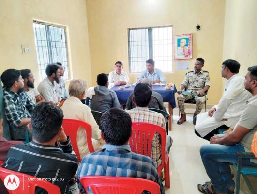मिलाद-उन -नबी  एवं गणेश उत्सव से पहले शांति समिति की बैठक
