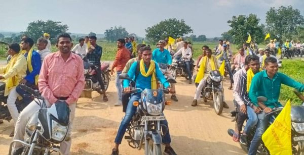 गोंगपा ने रैली निकालकर  मनाया बलिदान दिवस