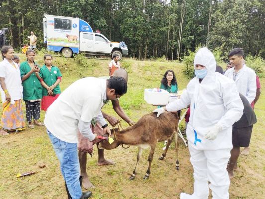 सुदूर वनांचल क्षेत्र में मोबाइल पशुचिकित्सा यूनिट शुरू