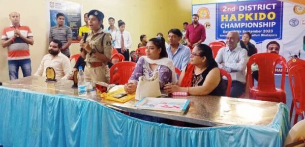 जिला स्तरीय हैपकीडो प्रतियोगिता का आयोजन