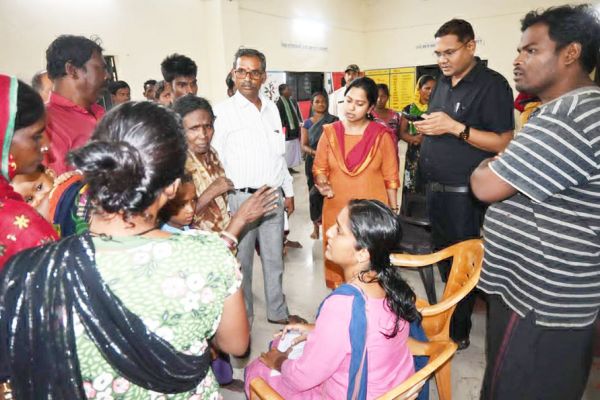 सांवरा बस्ती में जलभराव, 35 से अधिक परिवारों को सुरक्षित जगह भेजा