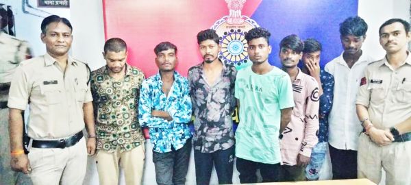 आधा दर्जन से अधिक हुड़दंगी पकड़ाए