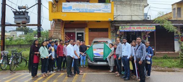 आईसेक्ट कौशल विकास यात्रा का जशपुर में हुआ भव्य स्वागत